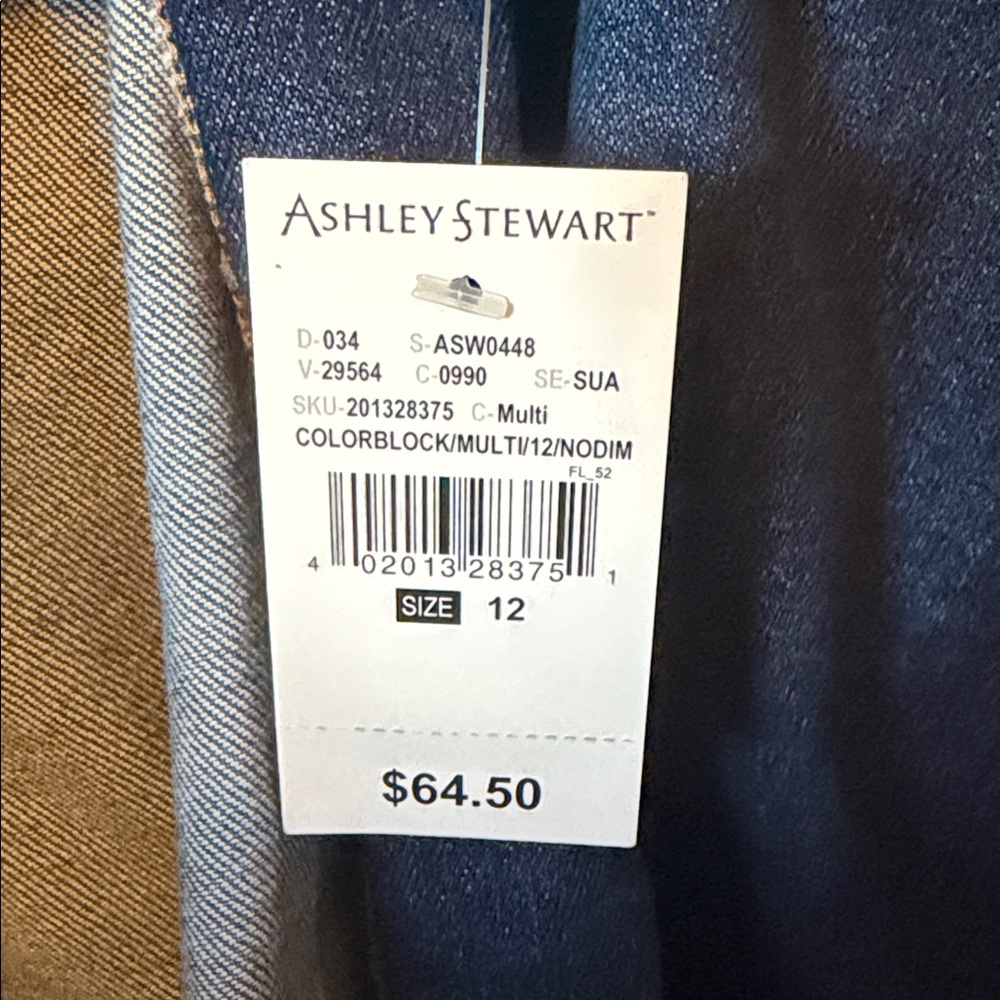 Ankle & Cropped Jeans Jacket and capris Teal, Navy, Light Blue- - Picture 5 of 5